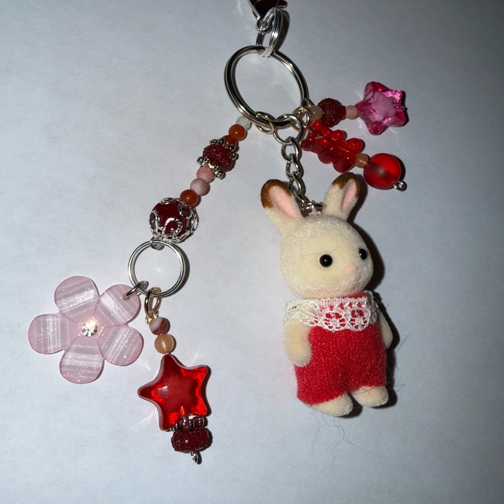 Calico Critter Hand Crafted Bag Charm/Keychain - Picture 2 of 3